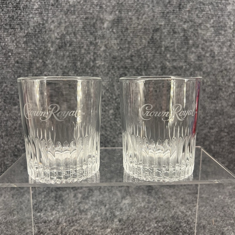 Crown Royal Limited Edition "Established 1939" Whiskey Rocks Glasses Set Of 2